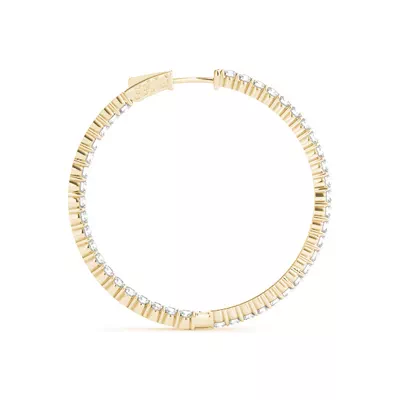 Classic Pavé Eternal Diamond Hoop Earrings